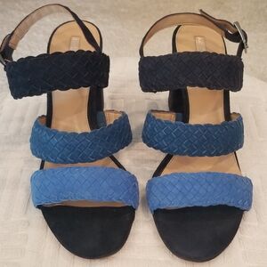 Antonio Melani Navy and Cobalt Sandals Size 8.5